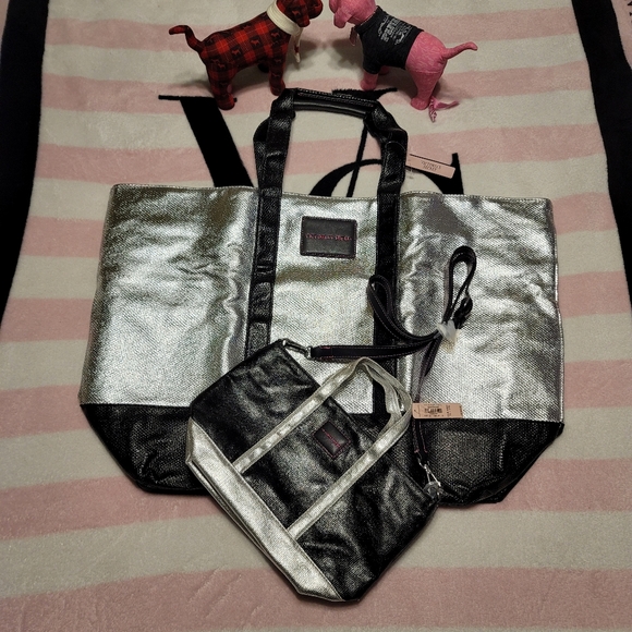 WoW Victoria's Secret Tote Bag Set NWT - Picture 4 of 15